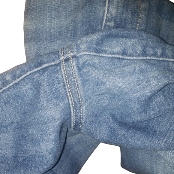 American Eagle Denim Medium Wash SKINNY Next Level Stretch Mid Rise Jeans 18 L - Picture 7 of 8